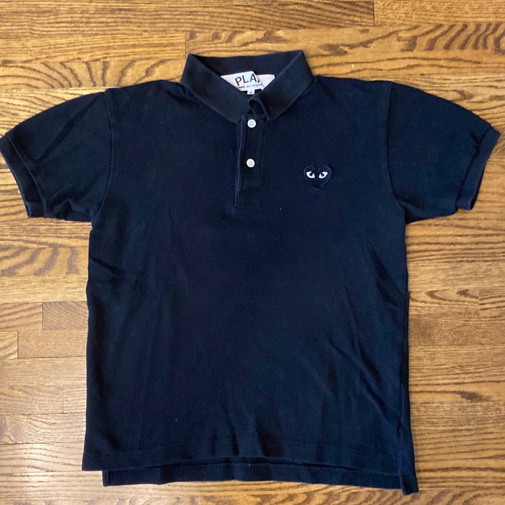 Comme Des Garcons PLAY Black Heart Polo Men’s Small (see details measurements)